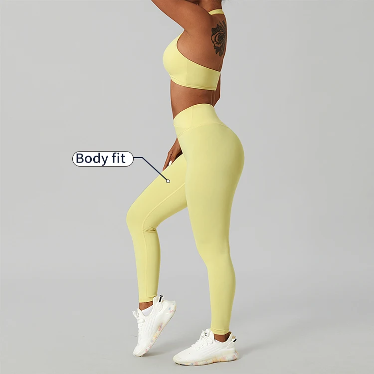 Supply Custom Breathable Scrunch Sports Bra Leggings Sets Workout Fitness Activewear Yoga Sets For Women