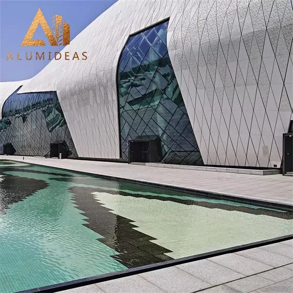 Solid Perforated Laser Cut Metal Facade Decorative Carved Aluminum Wall Panel