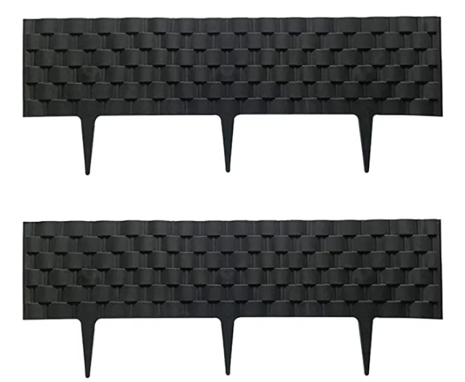 Rattan Effect Plastic Lawn Garden Edging 3m