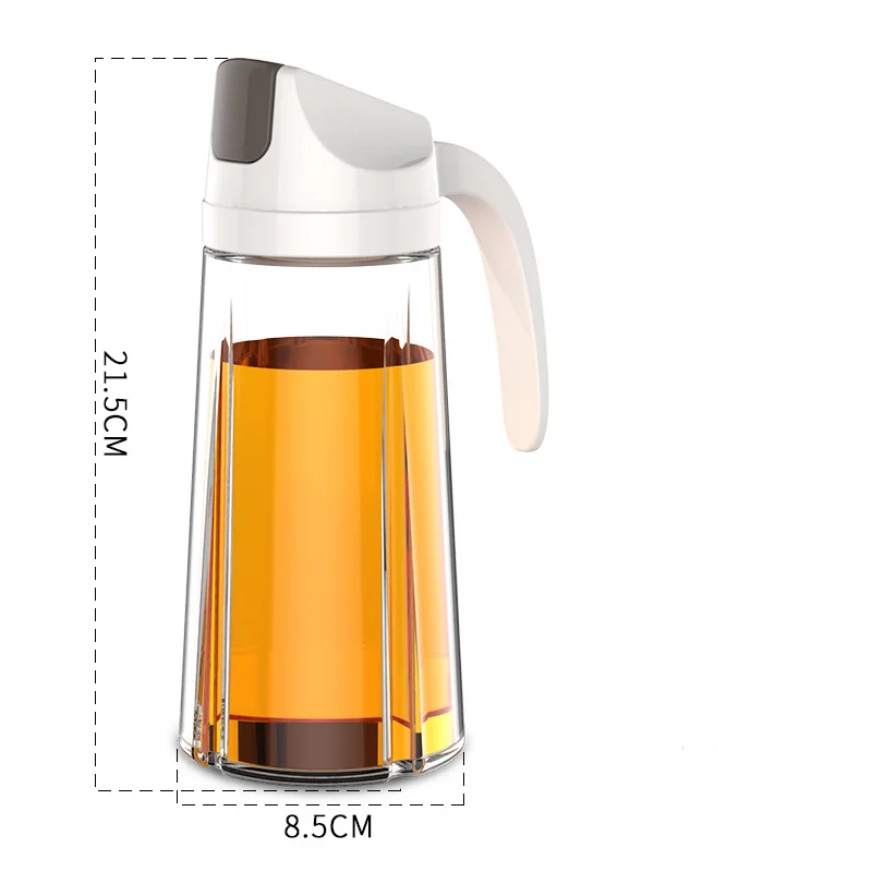 Amazon горячая кухонная бутылка для масла стеклянный диспенсер автоматическое открытие и закрытие масляных