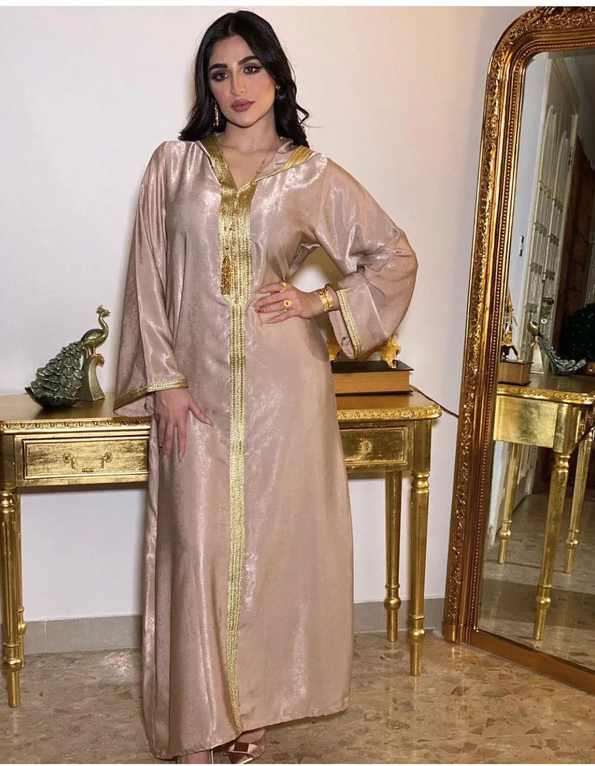 Muslim dress traditional muslim clothing women fashion abaya long dress hot diamond dress robe