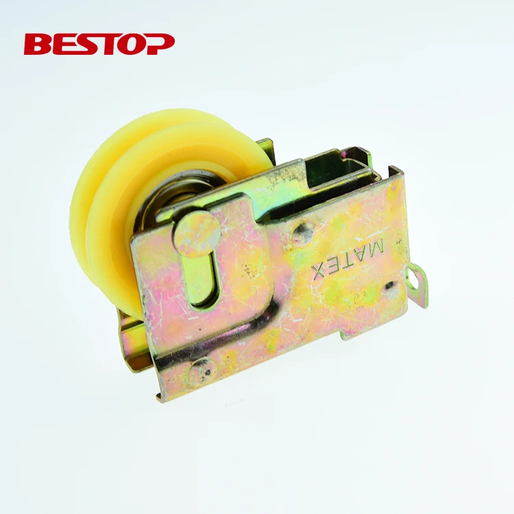 BESTOP Aluminium Sliding Window Zinc Color Roller With Nylon Pulley Wheel