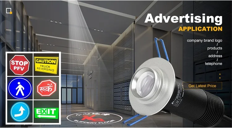12w gobo changeable led logo light spot projector le 20w indoor ceiling gobo projector corridor arrow sign