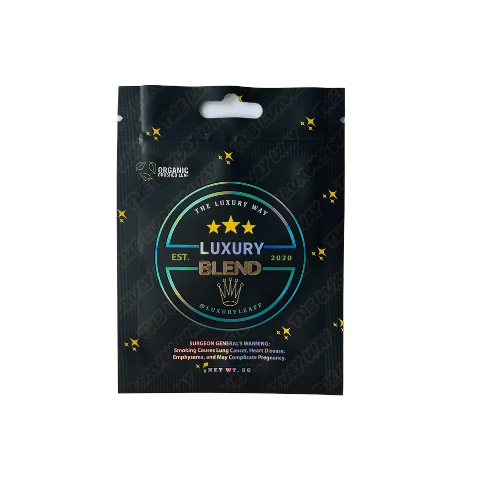 Custom Printed  Plastic Smell Proof Custom Print Resealable Ziplock Smoking Tobacco Cigar Wraps Grabba Fronto Leaf Packaging Bag