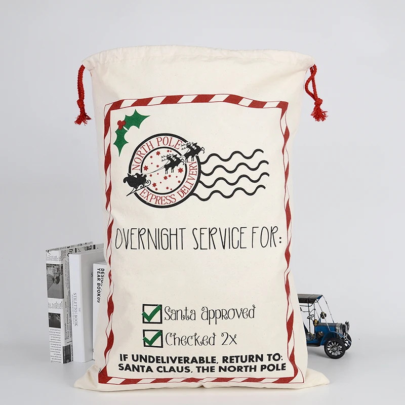 Высококачественные парусиновые мешки высокого качества для рождественских украшений, христианские Подарочные мешки