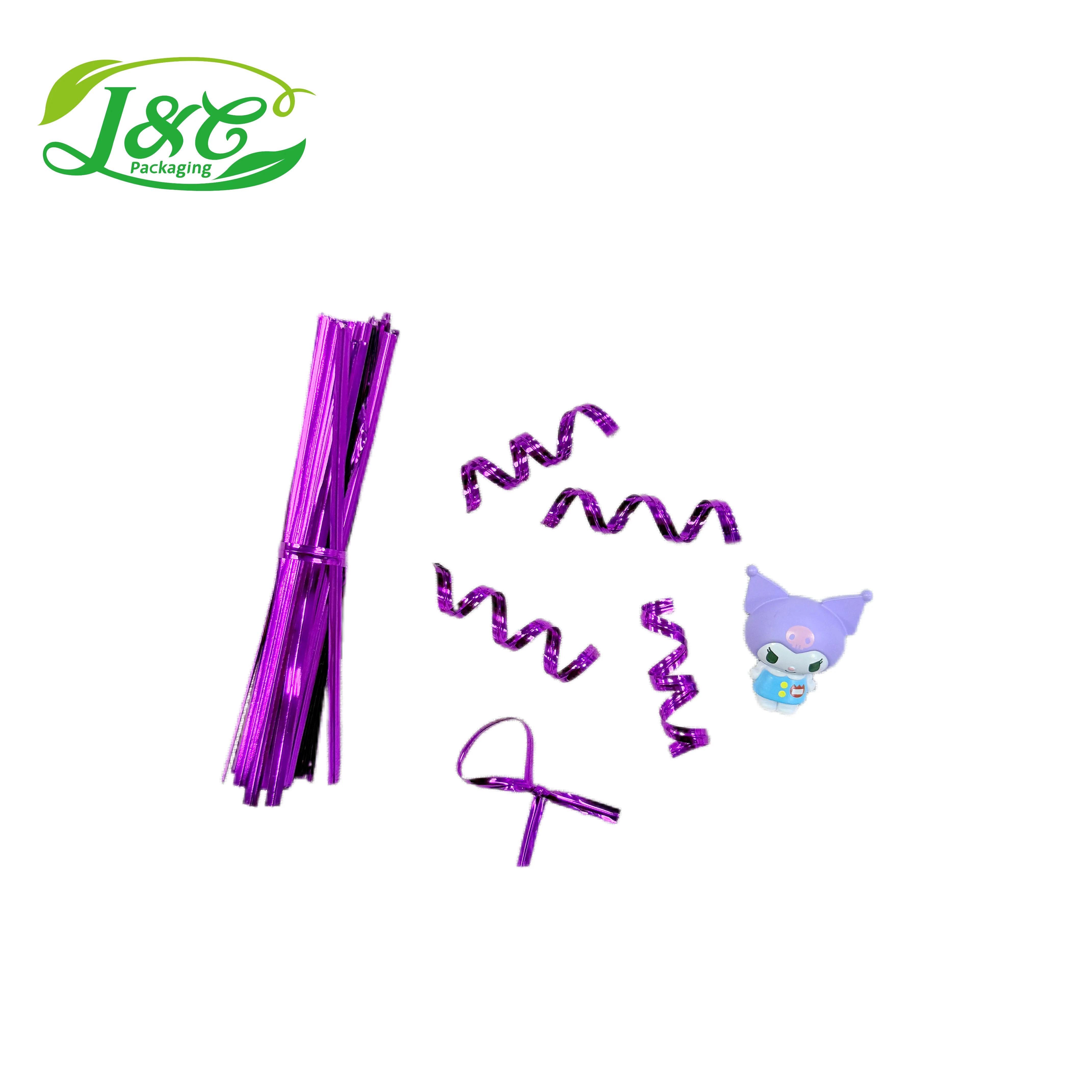 J&C twist-HD colorful paper twist ties for gifts/sugar/iindustry twit ties