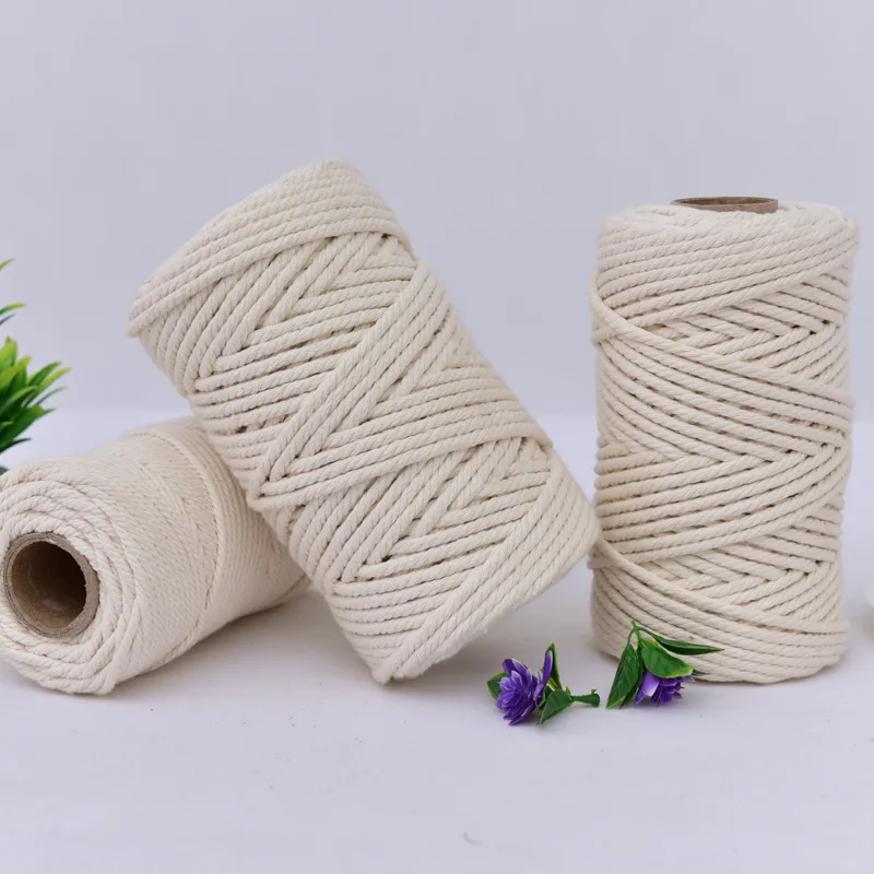 
2021 Cotton Decorative Wholesale Cotton Braided Rope For Kniting 