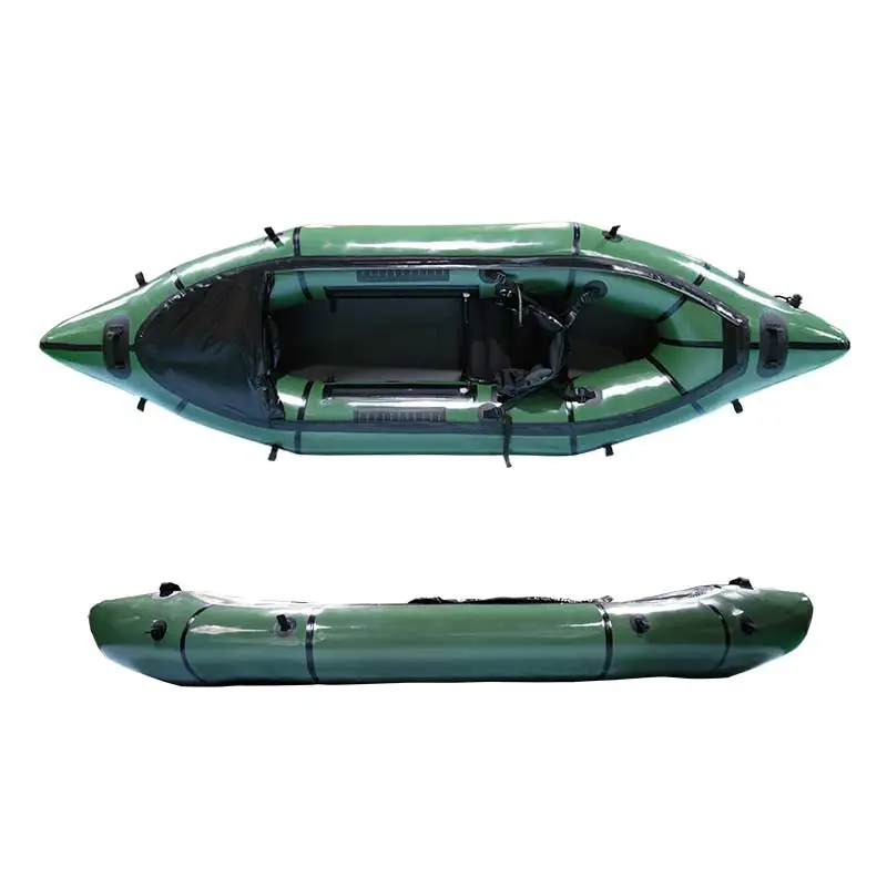 2022  Factory Price Ultra Light Clam Water /white water  2 Person Inflatable Paddle Packraft