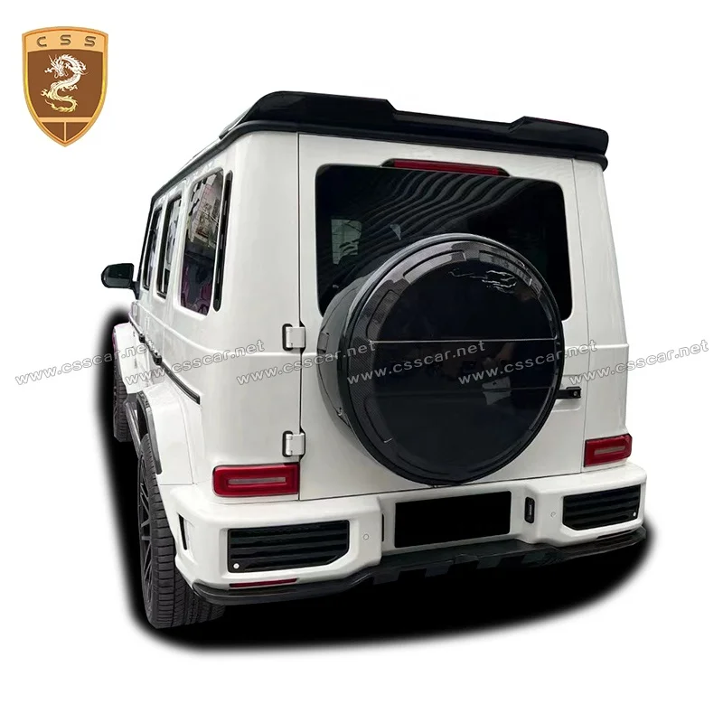 Facelift UBan Style Wide Body Kit For Mercedes Bens G Class W464 Half Carbon Fiber Fender Wheel Arches Front Rear Bumper Bodykit