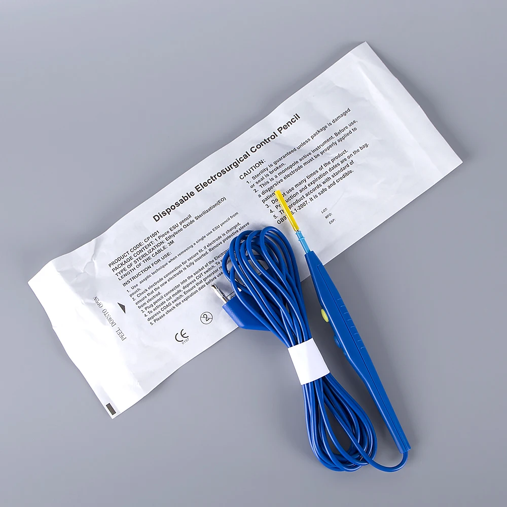 CATHAY Factory OEM Customization Disposable Hand Controlled Esu Electrosurgical Pencil for Sale