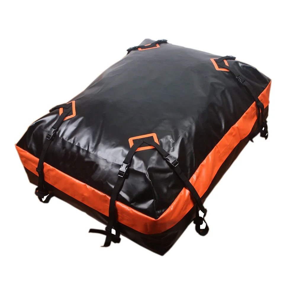 15 Cubic Feet Waterproof Rooftop Cargo Carrier Car Roof Bag with Anti-Slip Mat + 8 Reinforced Straps other exterior accessories