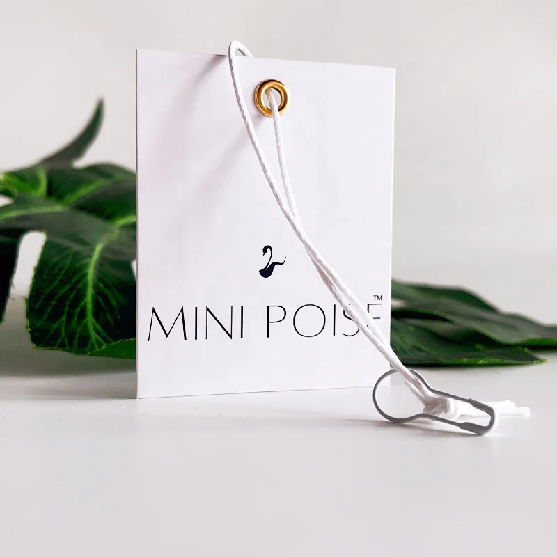 LOPAL High Quality Custom Own Brand 400G with gold eyelet hang tags With Nylon String for Garment Clothing