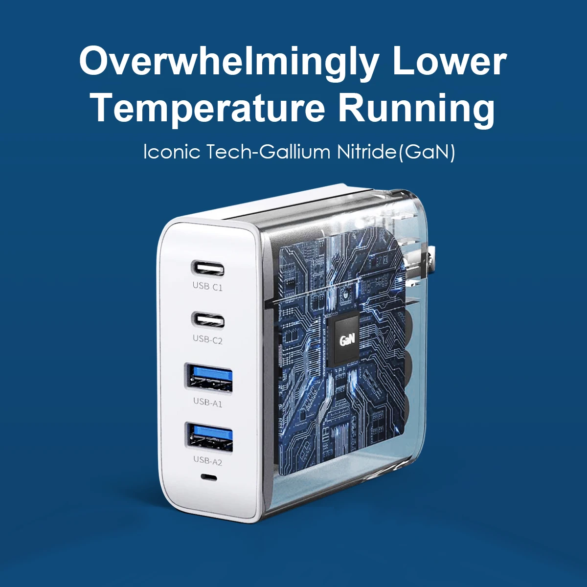 100W GaN Charger W-065 Phone Charger Fast Charging QC4.0 3.0 Type C Usb C PD 100W Gan Charger For MacBook Pro Air For iPad