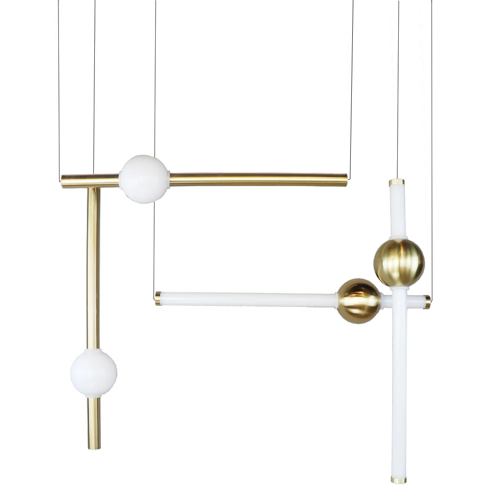 
Zhongshan Post Modern Home Decor Glass Tube Vertical Level Hanging LED Chandelier Pendant Light for Hotel Showroom 