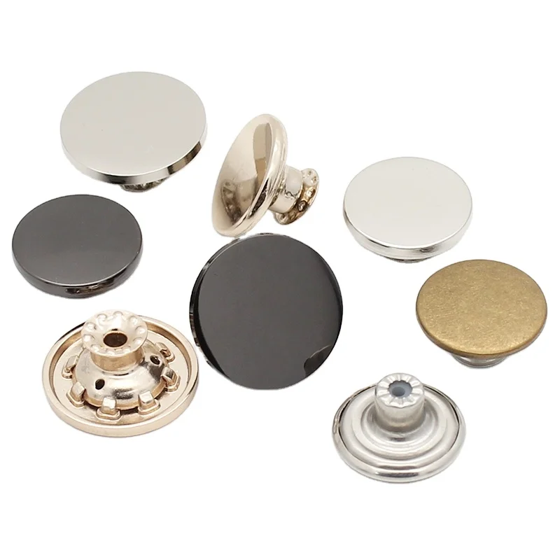 Wholesale custom embossed logo metal zinc alloy jeans button