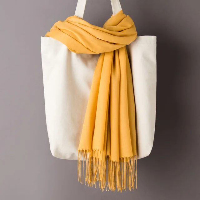 Women Solid Color Winter Scarf Knitted New Soft Warm Lady Girls Wraps Long Thick Scarf