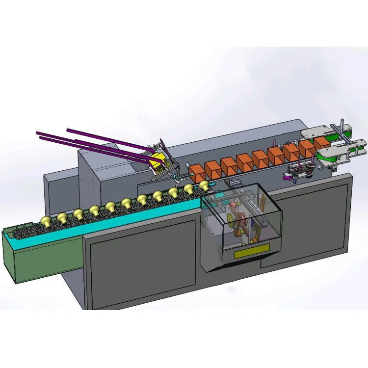  New design automatic burger carton box packing wrapping machine horizontal