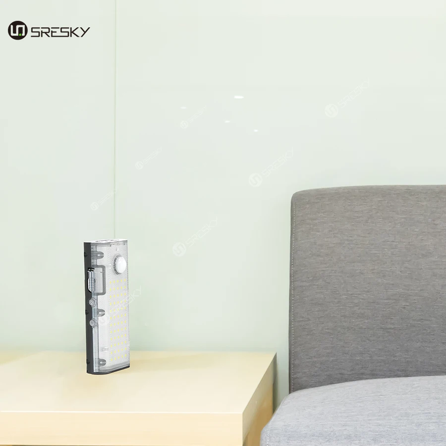 SRESKY outside waterproof garden wall lamp outdoor portable solar rechargeable led solar camping light