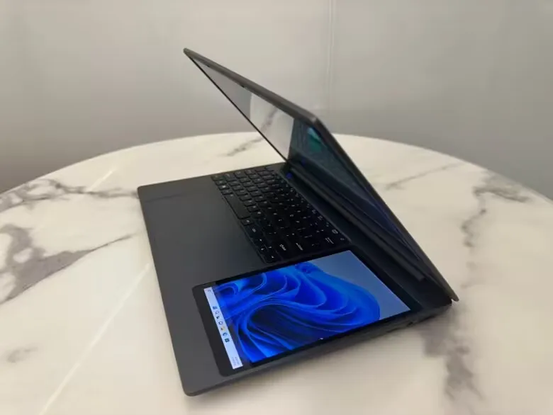 Dual Screen Laptop PC Brand New 15.6 Inch + 7 Inch Touch Screen Laptops Intel Celeron N100 32GB+2TB Business Computer Student PC