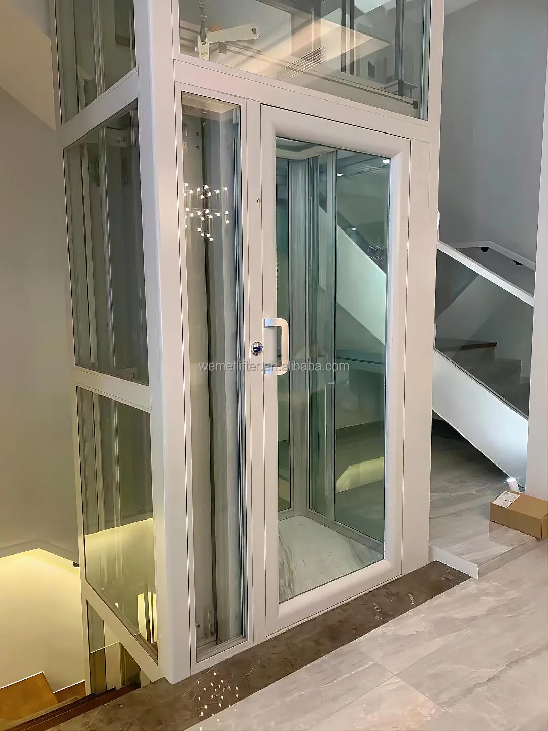 Automatic door for Indoor/Outdoor 2-4 floors Cheap  Elevator Lift Small Home Lift For Sale
