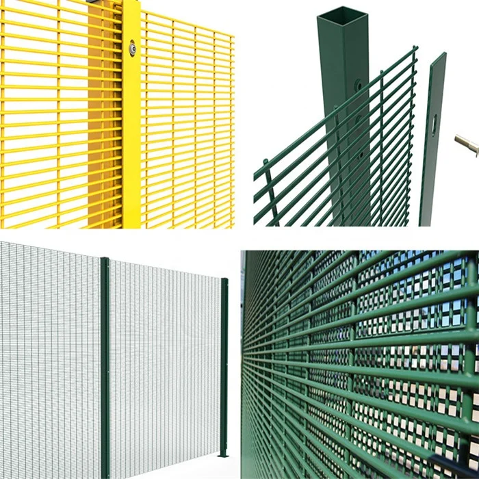 Hot selling anti-climb 358 security fence powder coated high security mesh fence for prison and airport perimeter protection