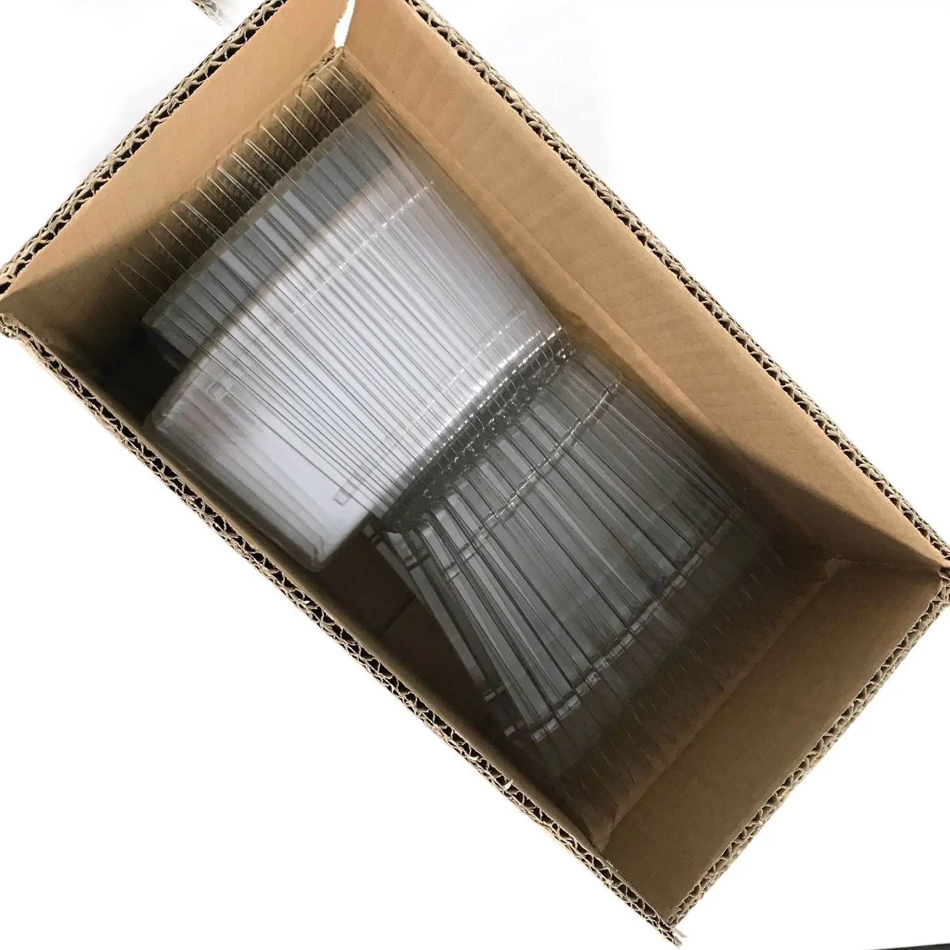 Clear double clamshell trays box packaging blister fishing lures