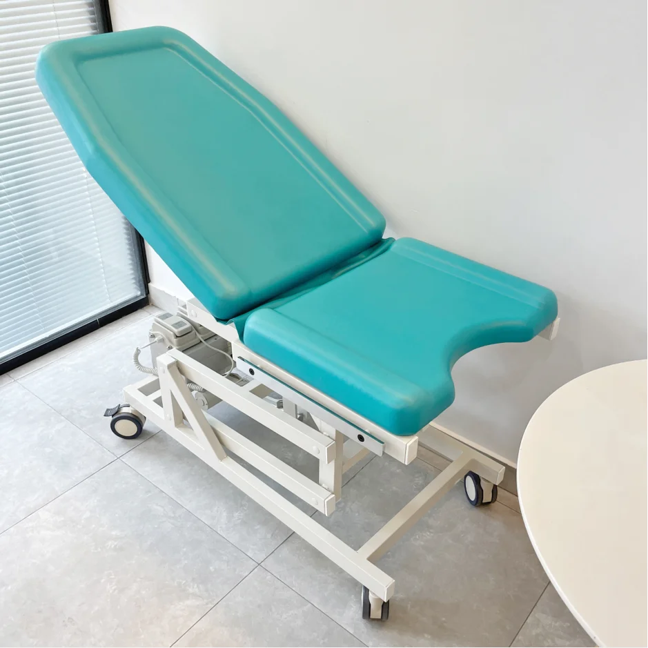 Hospital equipment electric gynecological examination couch medical obstetric delivery birthing bed table chair