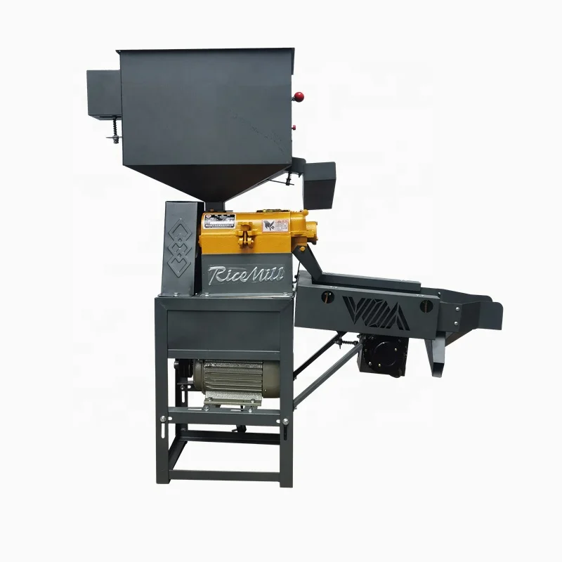 High Speed Multifunctional Impurity Stone Removal Rice Grinding Machine Household Small 3 In 1 Vibration Screening Rice Mill