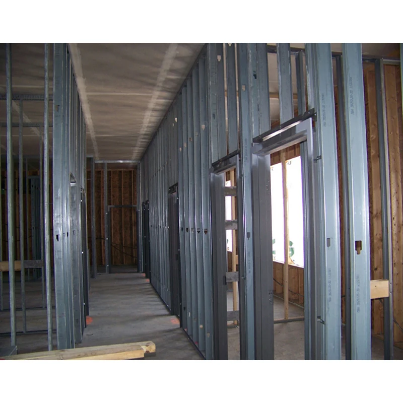 Steel frame uw 50 75 100 steel studs metal studs for drywall profiles