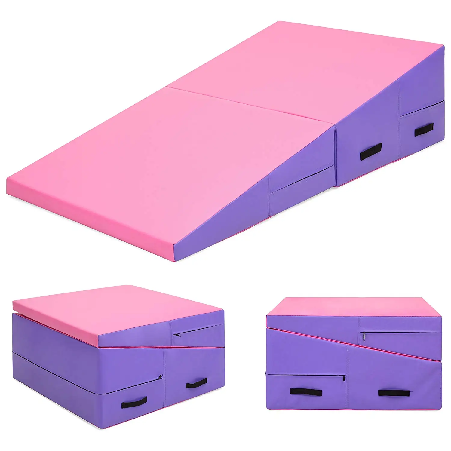 Gymnastics Mat Incline Wedge Ramp for Tumbling Aerobic Exercise Home and Gym