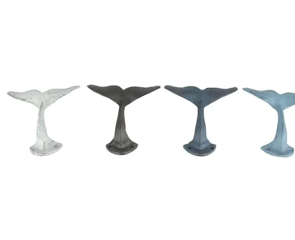 Чугунные настенные крючки в виде хвоста Кита декоративные морские вешалки для пальто или одежды чтобы добавить очаровательные к вашему домашнему декору