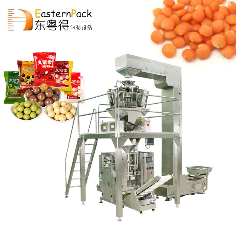 fully automatic vertical packing 1kg bear gummy sugar ice candy pouch chewing gum toffee candy packaging machine