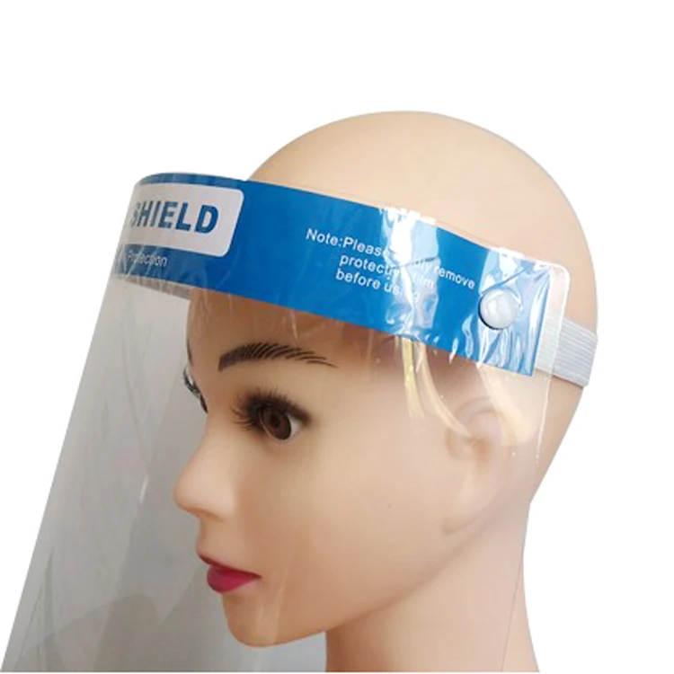 
Transparent Safety Face Shield Full Protection Visor | Adjustable | Easy to Clean | Protective Film MUST Be Peeled Off 