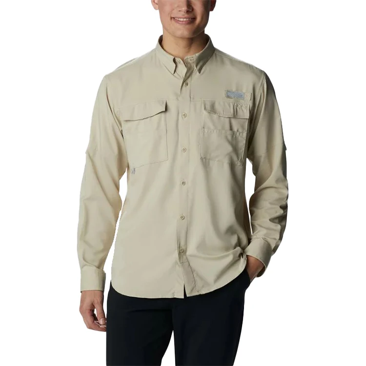 Manufactory Wholesale Oem Spf Uv Button Up Columbia Fishing Shirts For Men