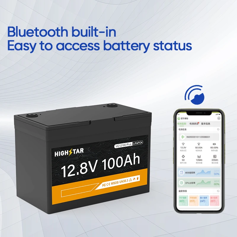 HIGHSTAR 12.8v100ah New Portable Outdoors Container Household Energy Storage Customized Lithium Battery