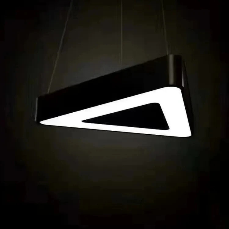 Custom shape triangle aluminum housing LED ceiling pendant light for living room decoration
