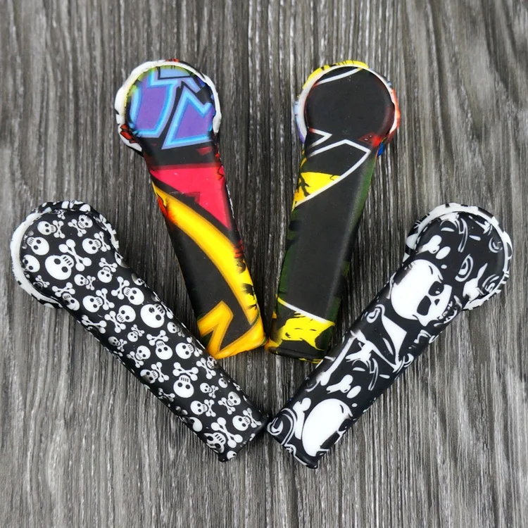 Hot Selling unbreakable  Colorful Multicolor  Silicone  smoking Pipe glass pipe metal bowl