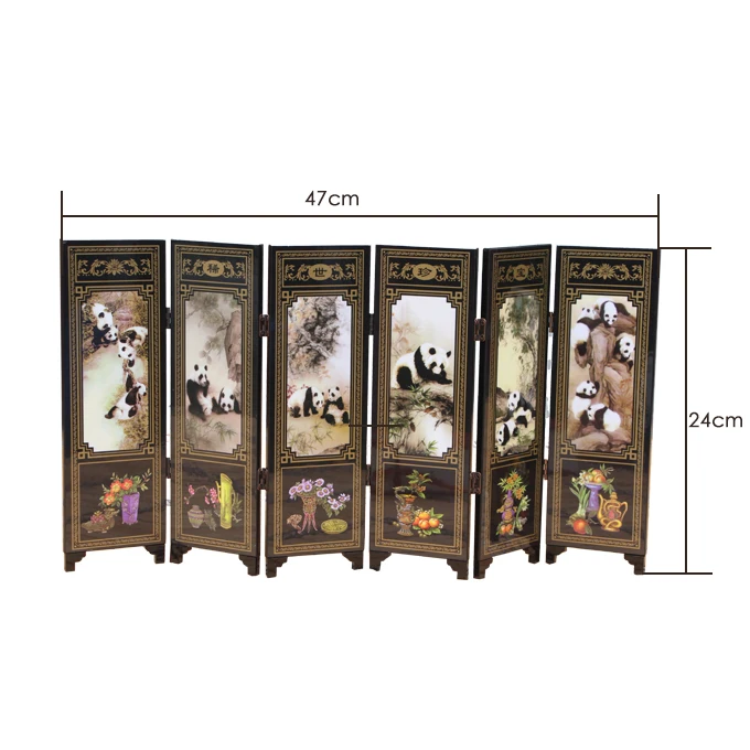 Китайское классическое украшение экрана, узор гигантской панды, китайские народные поделки, костюм