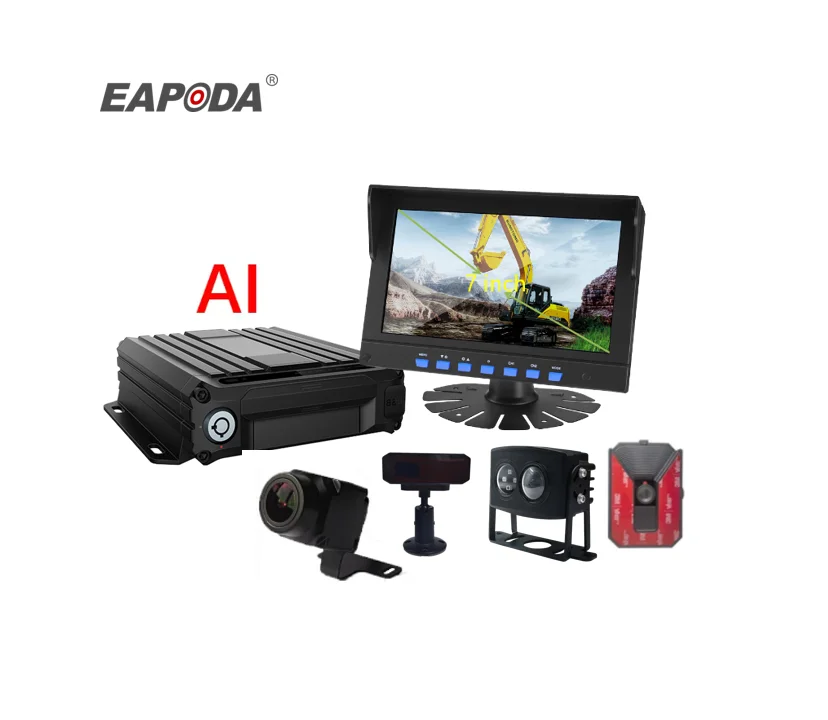 4G Mdvr Truck Bus Driver Safety Adas Forward Collision Warning Bus Mobile Dvr Camera Adas Dsm Bsd Blind Spot Assist System
