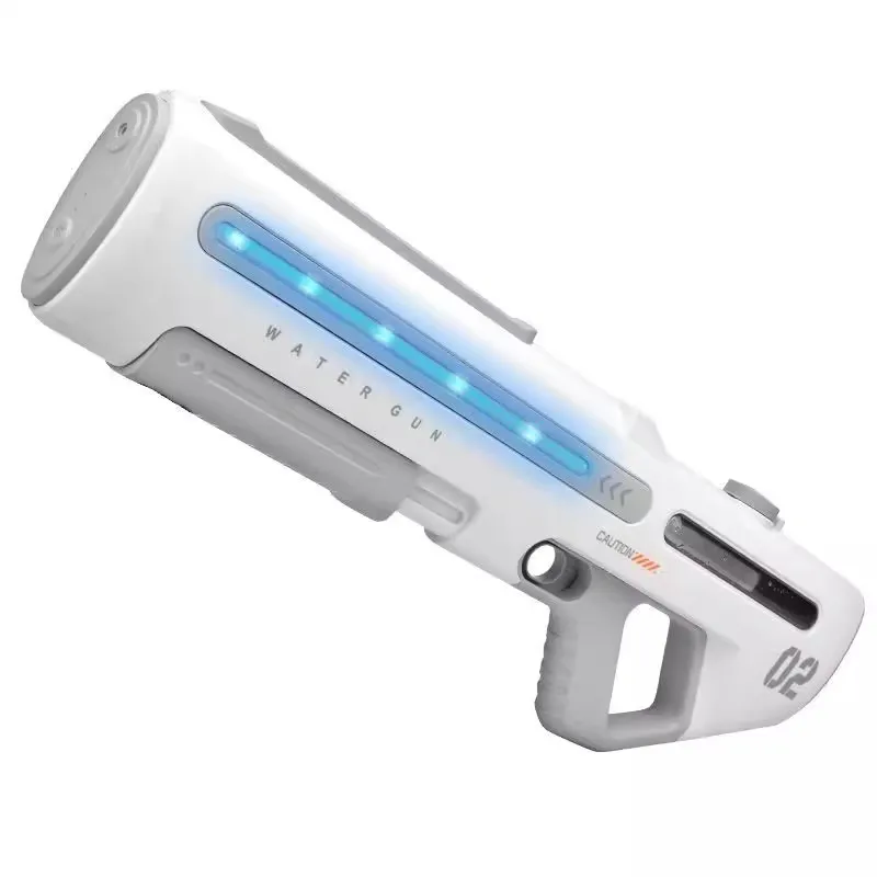 Electric Water Gun for Adults Manual Automatic Water Squirt Gun With Light-up Toys 32FT Long Range Outdoor Summer Toys for Kids
