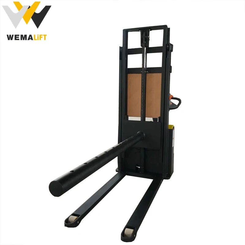Paper roll handler electric pallet truck with high lift hydraulic forklift clamp