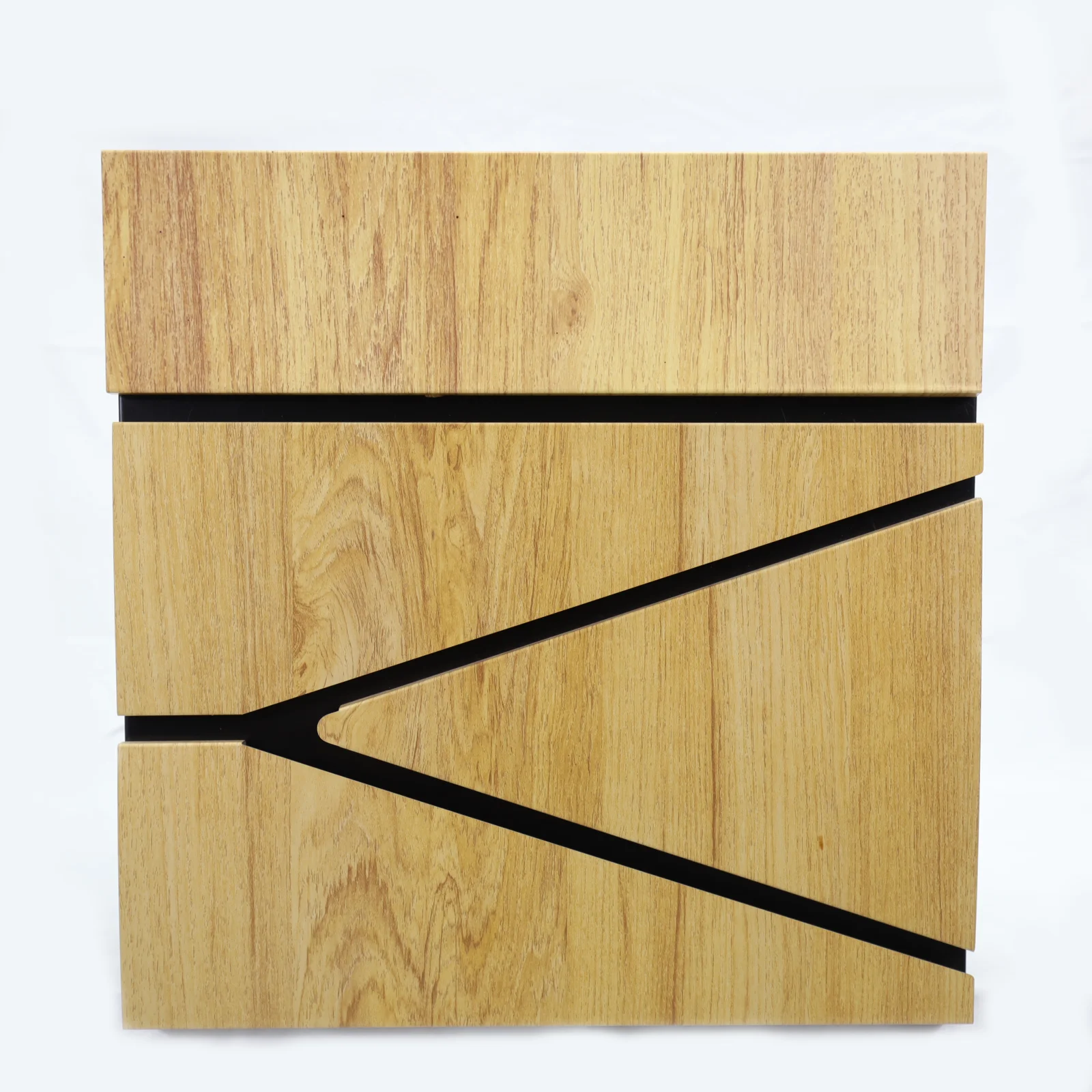 Light wood grain iron spray simple high quality outdoor mailbox with lock