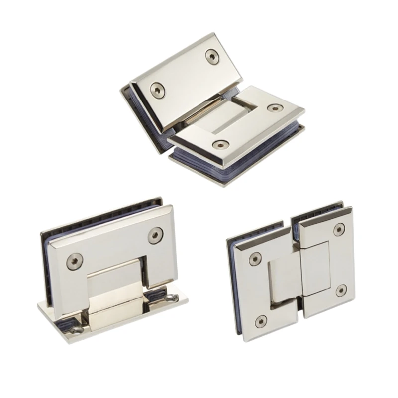 Popular 304 Stainless Steel Glass Door Hinge Glass Holder Bathroom Glass Door Clamp for Shower Room