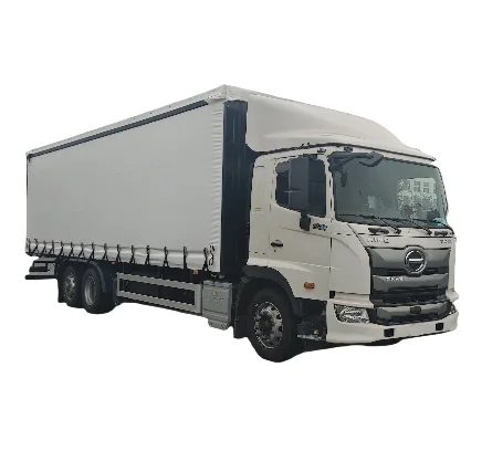 Factory selling 25 tons 30 tons Hino  tarpaulin side curtain box truck Hino 30 tons truck
