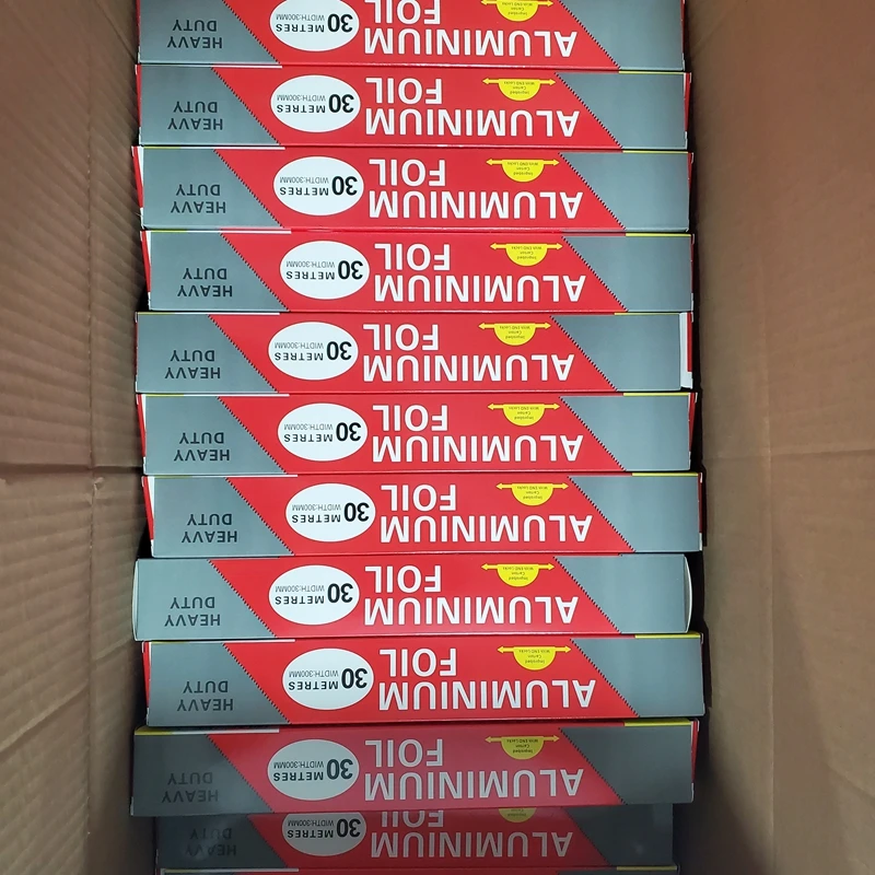 Food Grade 8011 O 10 12 15 20 micron Aluminum Foil Roll Household Metal Foil for Food Packing