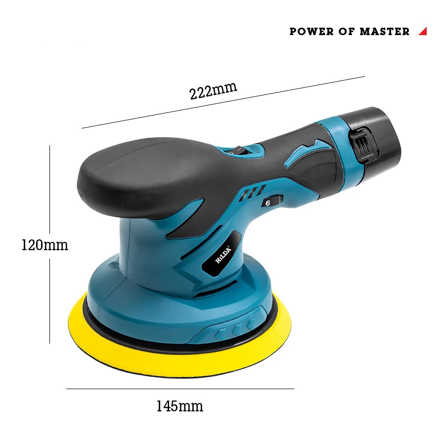 Waxing machine 650W 2500-5000rpm 12V Cordless Polidor de Automoveis Car Polisher with 2 batteries