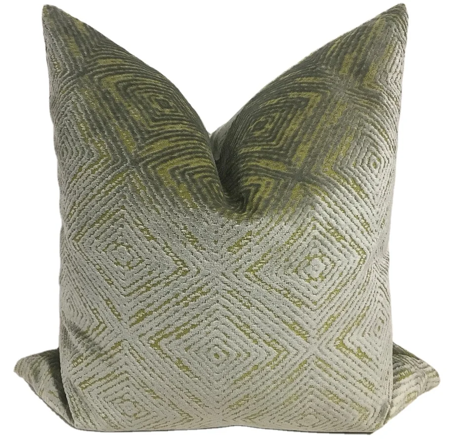 Hot Selling Square Luxury Style Cushion Case geometric figure pillowcase seat sofa  pillow backrest