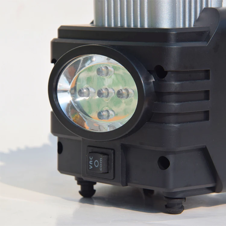 Цифровой мощный двухцилиндровый автомобильный воздушный компрессор, автомобильный насос со светодиодной подсветкой