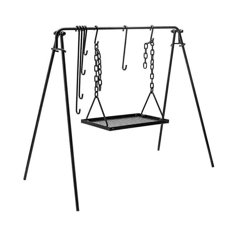 Heavy Duty Outdoor Large Portable Trolley Barrel Smoker Charcoal BBQ Grill with Offset Smoker