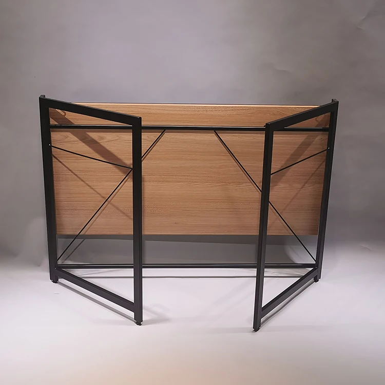 Компьютерный стол деревянный стол дизайн коричневый складной столик для ноутбука для офис Рабочий Стол изучения письменного